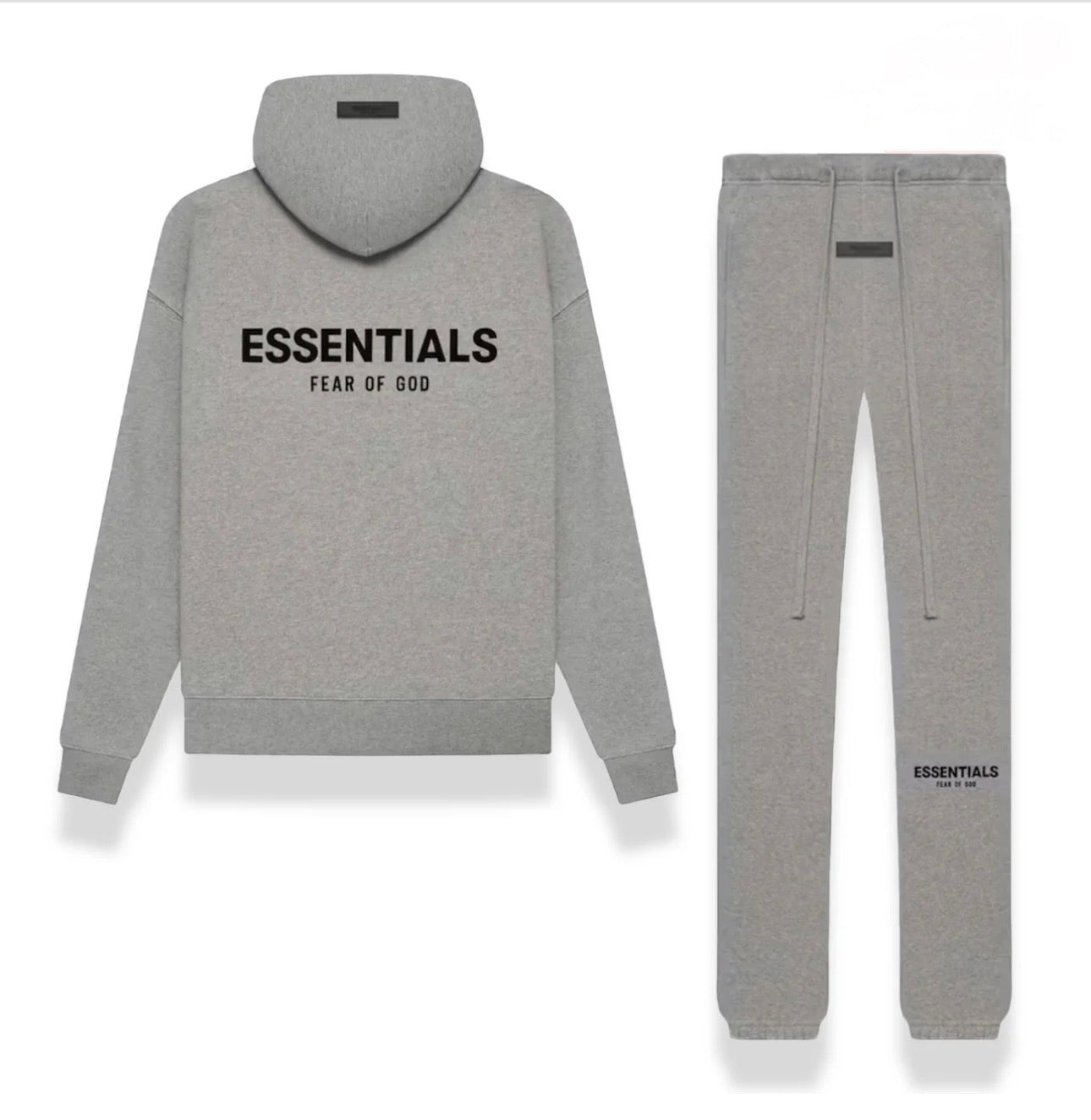 Essentials Fear of God Dark Oatmeal Hoodie and Jogger Set